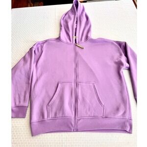 Love & Sports Purple Zip Up Hoodie XXL 20 Live Love Move Groove Sweatshirt